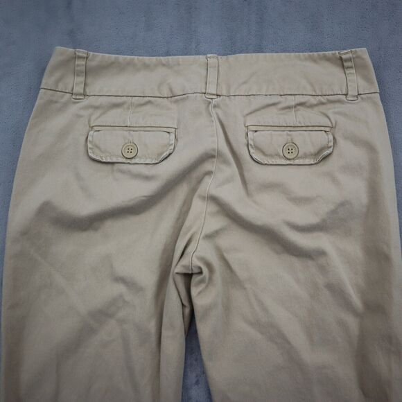 New York and Company Pants Womens 6 Beige Petite Boot Cut Flat Front Bottoms - Picture 8 of 16